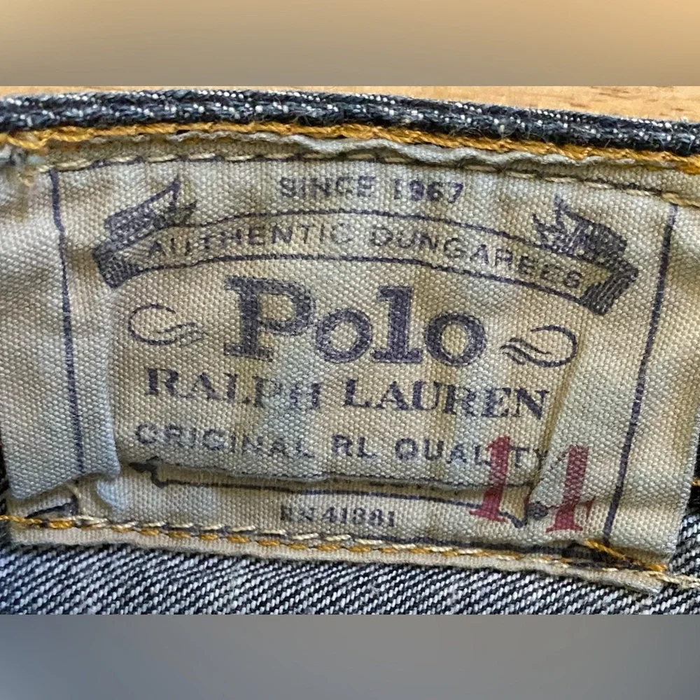 Polo Ralph Lauren Big Boys’ Sz 14 Dark Wash Authentic Dungaree Denim‎ Jeans